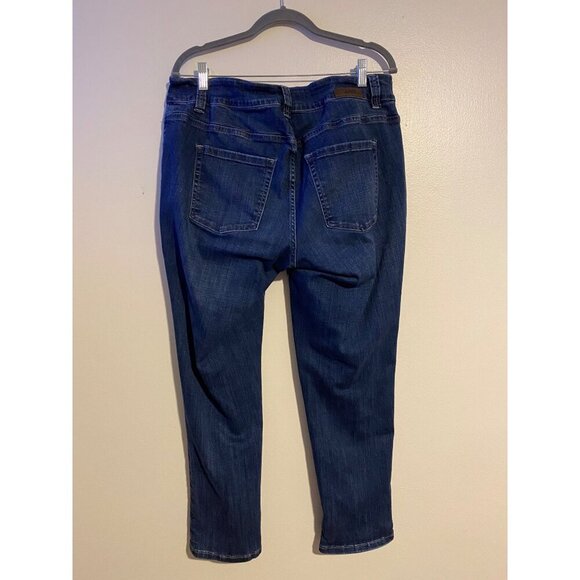 Jag Girlfriend Jeans Womens Dark Blue Denim Pants Size 16W Casual Comfy Logo - Picture 2 of 9